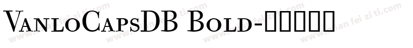 VanloCapsDB Bold字体转换